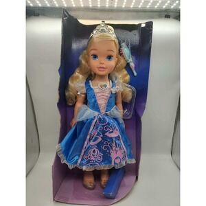 Disney Princess Cinderella My Size 32 Inch Doll Blue Ballgown Tiara Brush Jakks